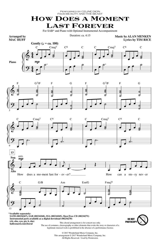 How Does a Moment Last Forever from Beauty and the Beast | 小雅音樂 Hsiaoya Music