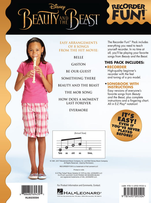 Beauty and the Beast - Recorder Fun! Pack with Songbook and Instrument 樂器 | 小雅音樂 Hsiaoya Music