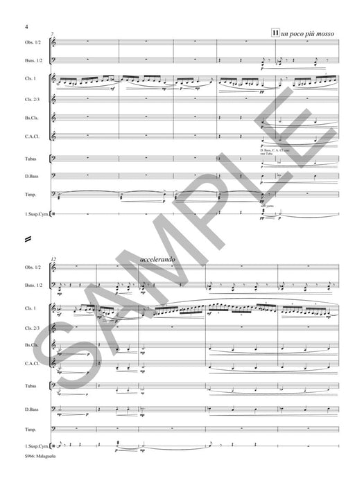Malaguena Score and Parts 管樂團 | 小雅音樂 Hsiaoya Music