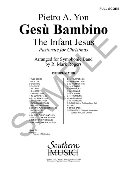 Gesu Bambino (The Infant Jesus): Pastorale for Christmas 田園曲 田園曲 管樂團 | 小雅音樂 Hsiaoya Music