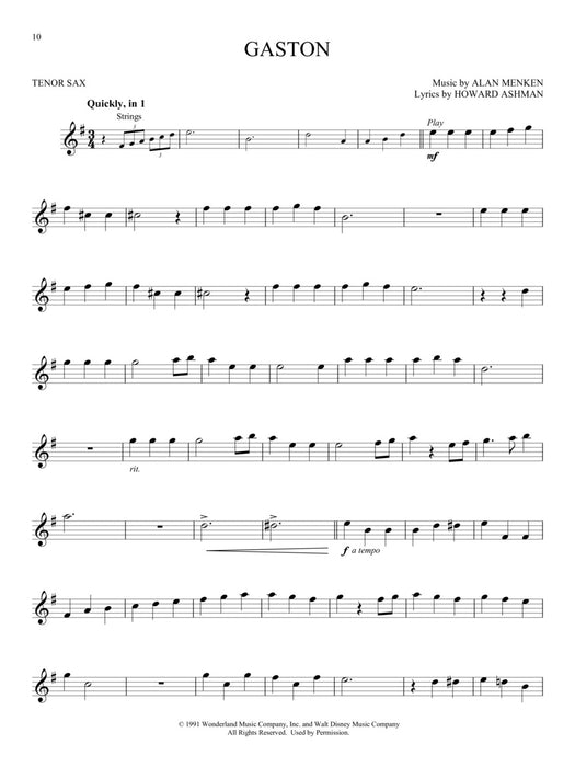 Beauty and the Beast Tenor Sax | 小雅音樂 Hsiaoya Music