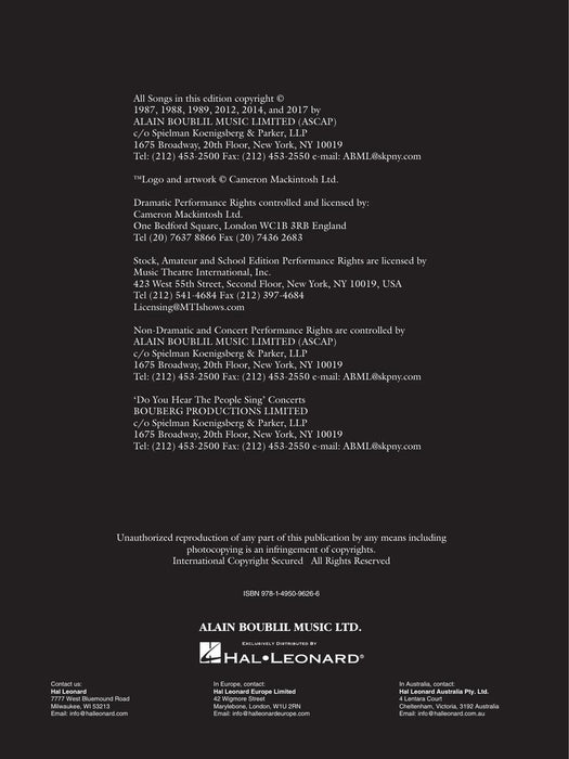 Miss Saigon (2017 Broadway Edition) Vocal Line with Piano Accompaniment 百老匯 鋼琴 伴奏 | 小雅音樂 Hsiaoya Music