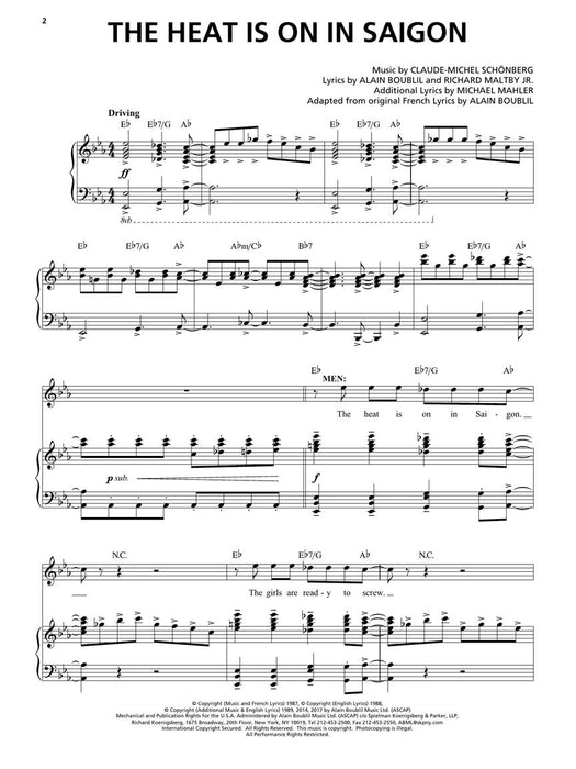 Miss Saigon (2017 Broadway Edition) Vocal Line with Piano Accompaniment 百老匯 鋼琴 伴奏 | 小雅音樂 Hsiaoya Music