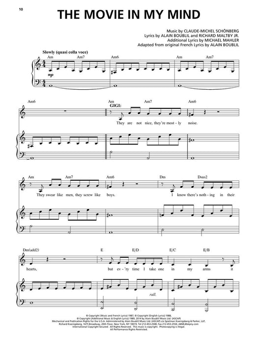 Miss Saigon (2017 Broadway Edition) Vocal Line with Piano Accompaniment 百老匯 鋼琴 伴奏 | 小雅音樂 Hsiaoya Music