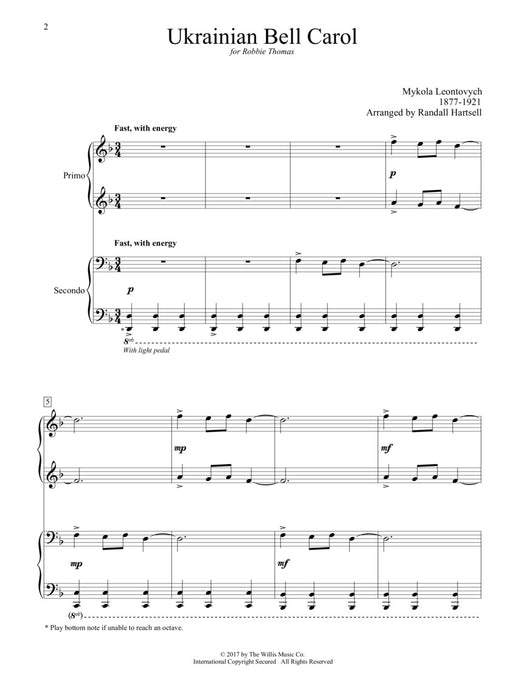 Ukrainian Bell Carol NFMC 2020-2024 Selection 1 Piano, 4 Hands/Early to Mid-Intermediate Level 耶誕頌歌 鋼琴 | 小雅音樂 Hsiaoya Music