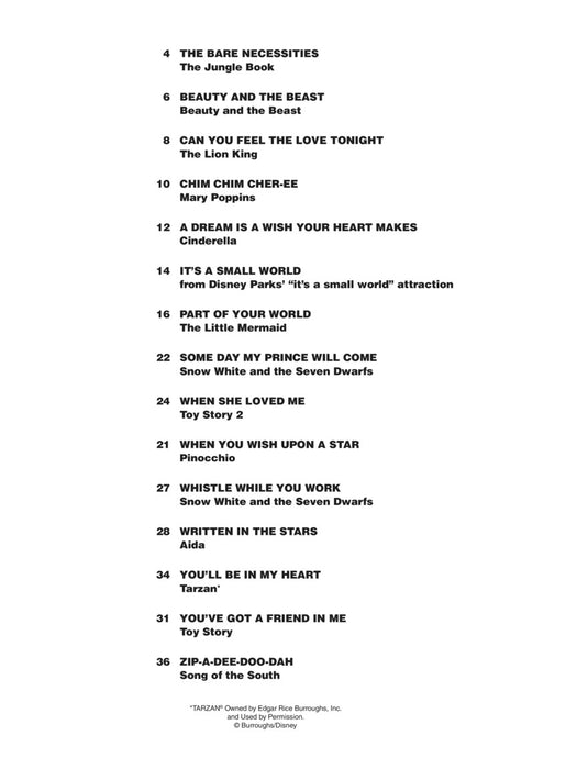 Disney Songs - Beginning Solo Guitar 15 Songs Arranged for Beginning Chord Melody Style in Standard Notation and Tablature 獨奏 吉他 和弦旋律風格 指法譜 | 小雅音樂 Hsiaoya Music
