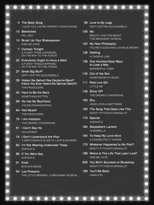 The Best Broadway Comedy Songs 百老匯 | 小雅音樂 Hsiaoya Music