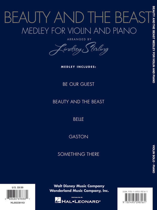 Beauty and the Beast: Medley for Violin & Piano Arranged by Lindsey Stirling 組合曲 小提琴 鋼琴 | 小雅音樂 Hsiaoya Music