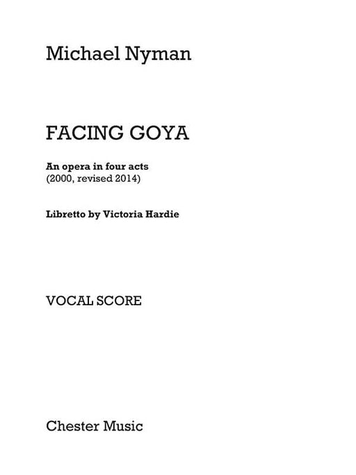 Facing Goya An Opera in Four Acts (2000, revised 2014) 歌劇 聲樂 | 小雅音樂 Hsiaoya Music