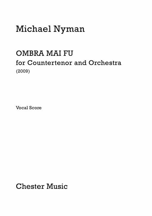 Ombra Mai Fu for Countertenor and Orchestra 假聲男高音 管弦樂團 聲樂 | 小雅音樂 Hsiaoya Music