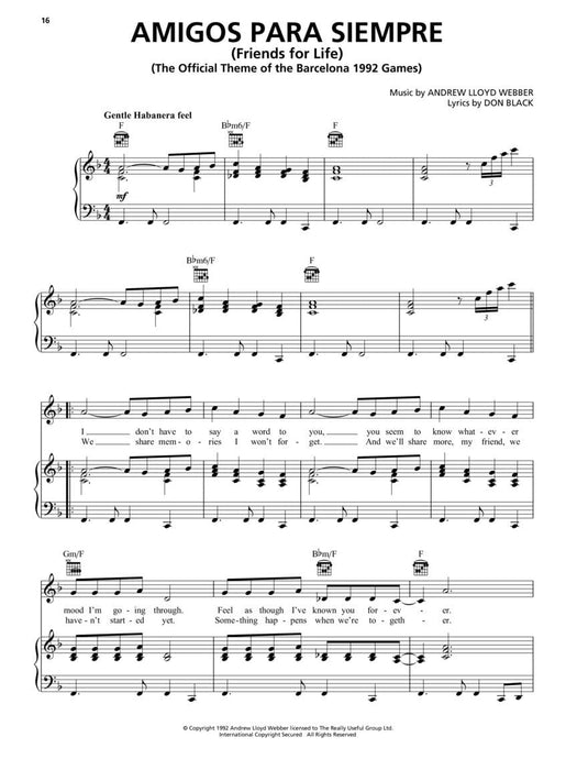 The Andrew Lloyd Webber Sheet Music Collection 25 of His Greatest Songs | 小雅音樂 Hsiaoya Music