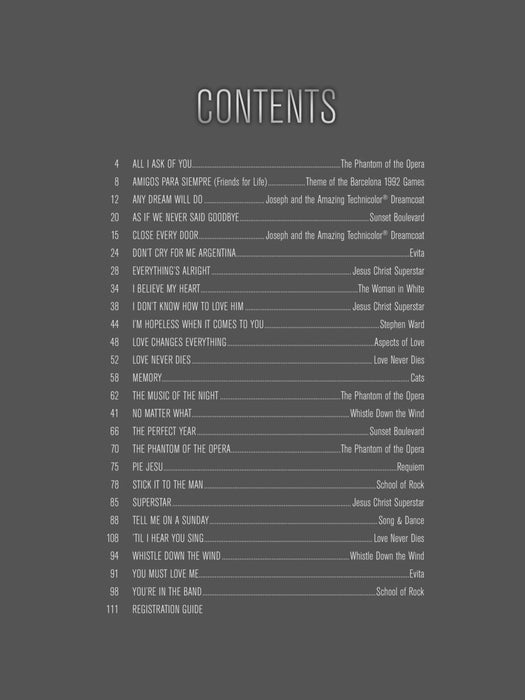 The Andrew Lloyd Webber Sheet Music Collection E-Z Play Today Volume 77 | 小雅音樂 Hsiaoya Music