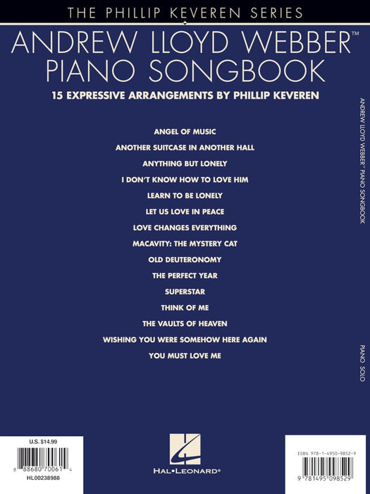Andrew Lloyd Webber Piano Songbook The Phillip Keveren Series 鋼琴 | 小雅音樂 Hsiaoya Music