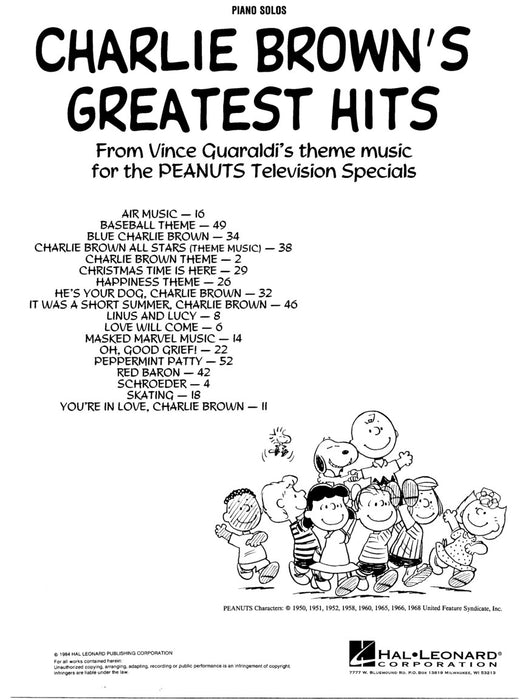 Charlie Brown's Greatest Hits | 小雅音樂 Hsiaoya Music