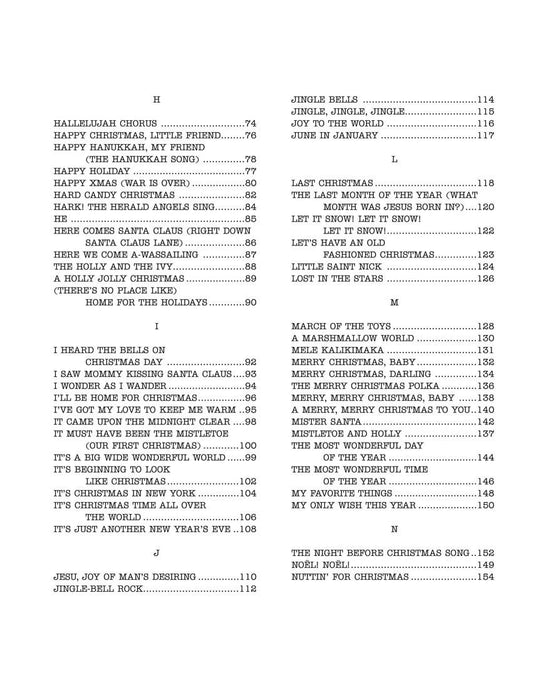 The Real Christmas Book - 2nd Edition C Edition Includes Lyrics! | 小雅音樂 Hsiaoya Music