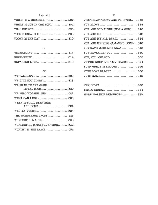 The Real Worship Book C Instruments | 小雅音樂 Hsiaoya Music