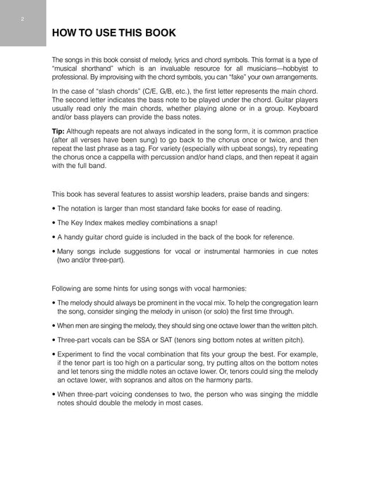 The Praise & Worship Fake Book B Flat Edition 費克 | 小雅音樂 Hsiaoya Music