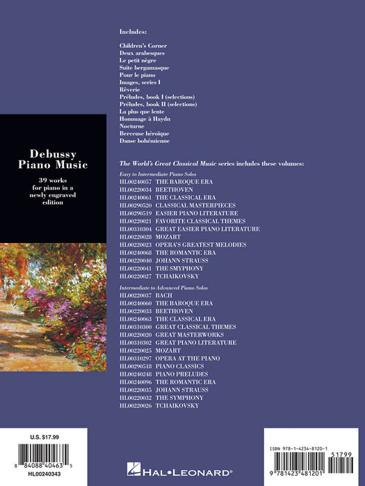 Debussy Piano Music 39 Intermediate to Advanced Pieces 德布西 鋼琴 小品 | 小雅音樂 Hsiaoya Music