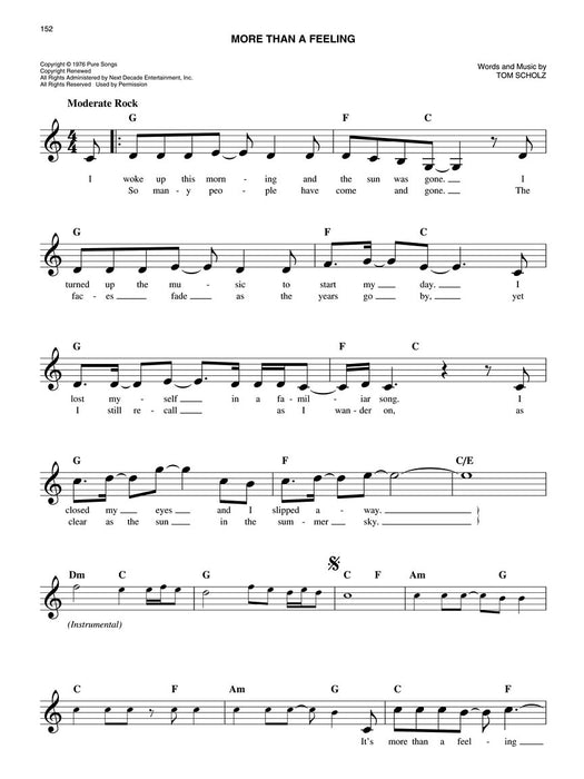 The Easy Classic Rock Fake Book Melody, Lyrics & Simplified Chords in the Key of C 費克 旋律 | 小雅音樂 Hsiaoya Music