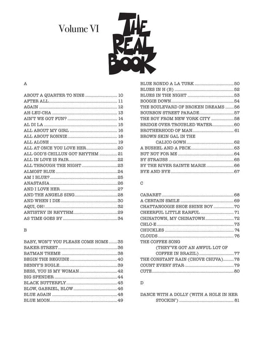 The Real Book - Volume VI C Instruments | 小雅音樂 Hsiaoya Music