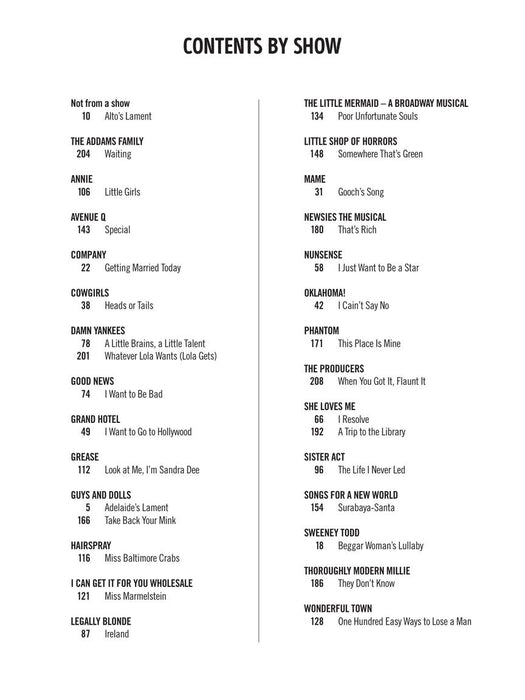 Character Songs from Musical Theatre - Women's Edition 31 Songs from Featured Character Roles | 小雅音樂 Hsiaoya Music