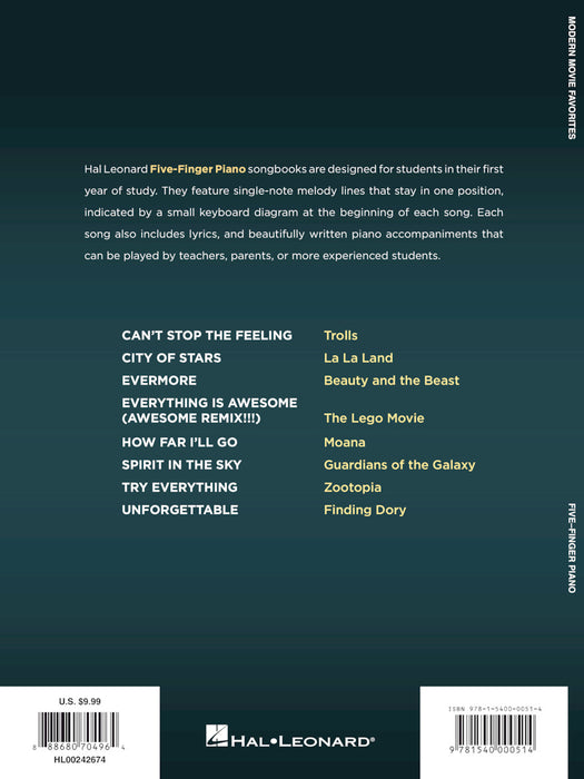 Modern Movie Favorites for Five-Finger Piano 鋼琴 | 小雅音樂 Hsiaoya Music