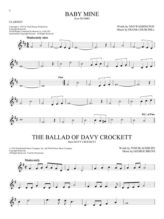 101 Disney Songs for Clarinet 豎笛 | 小雅音樂 Hsiaoya Music