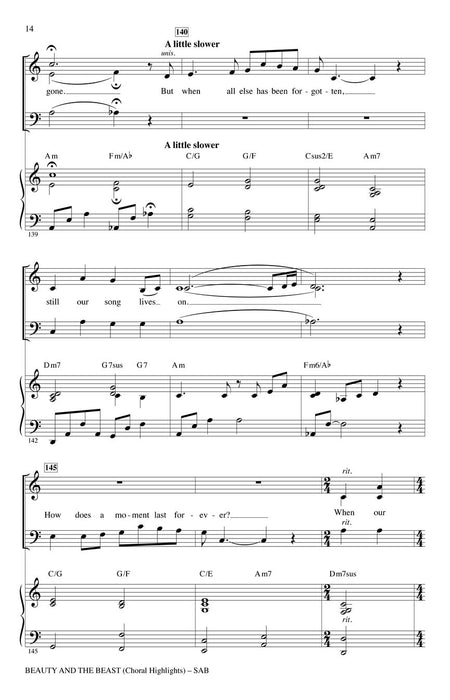 Beauty and the Beast (Choral Highlights) 合唱 | 小雅音樂 Hsiaoya Music