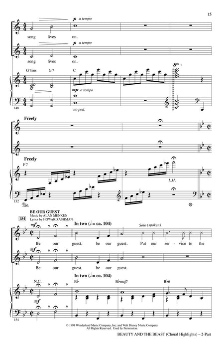 Beauty and the Beast (Choral Highlights) 合唱 | 小雅音樂 Hsiaoya Music