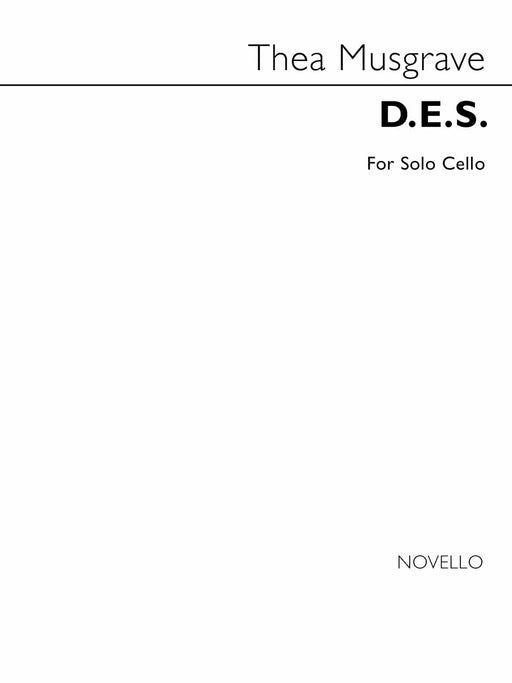 D.E.S. for Solo Cello 大提琴 大提琴 | 小雅音樂 Hsiaoya Music