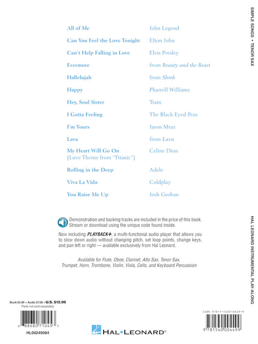 Simple Songs Tenor Sax | 小雅音樂 Hsiaoya Music