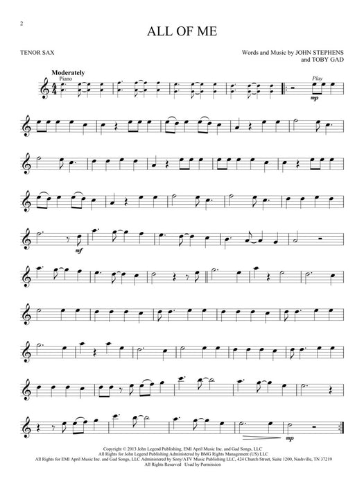 Simple Songs Tenor Sax | 小雅音樂 Hsiaoya Music