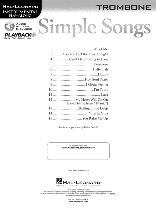 Simple Songs Trombone 長號 | 小雅音樂 Hsiaoya Music