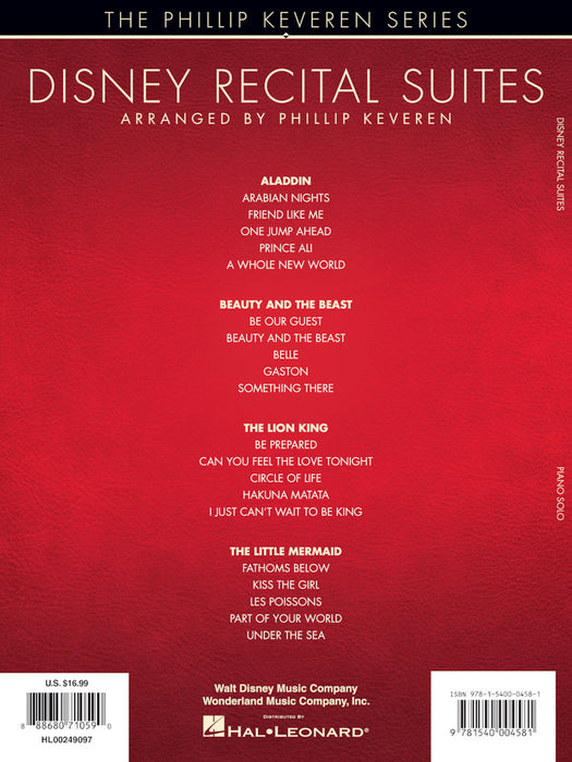 Disney Recital Suites arr. Phillip Keveren The Phillip Keveren Series Piano Solo 組曲 鋼琴 獨奏 | 小雅音樂 Hsiaoya Music