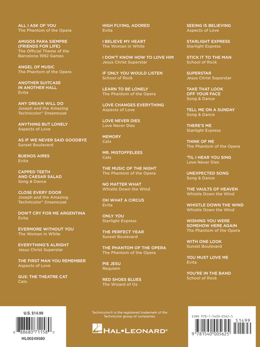 Andrew Lloyd Webber - Super Easy Songbook | 小雅音樂 Hsiaoya Music