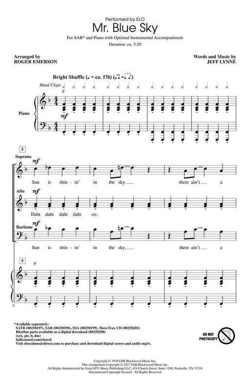 Mr. Blue Sky | 小雅音樂 Hsiaoya Music