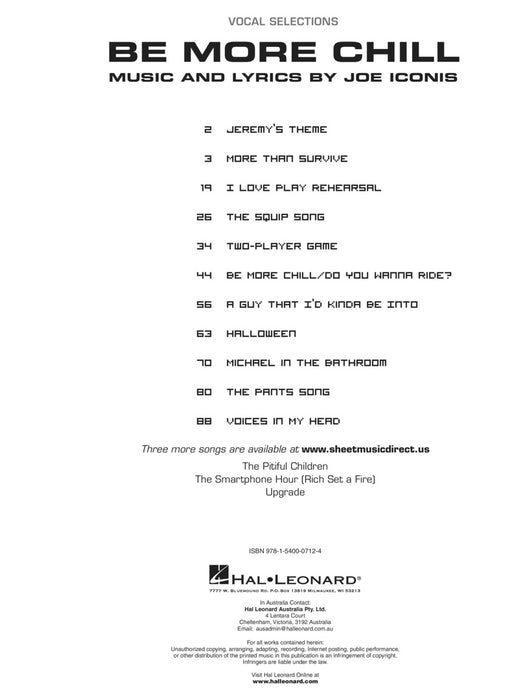 Be More Chill Piano/Vocal Selections 鋼琴 | 小雅音樂 Hsiaoya Music