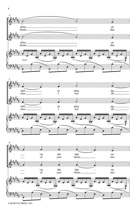 Var det en dröm? Andrea Ramsey Choral Series 西貝流士 合唱 | 小雅音樂 Hsiaoya Music