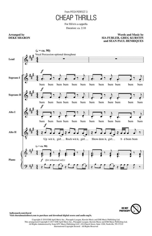 Cheap Thrills ¦ from Pitch Perfect 3 | 小雅音樂 Hsiaoya Music