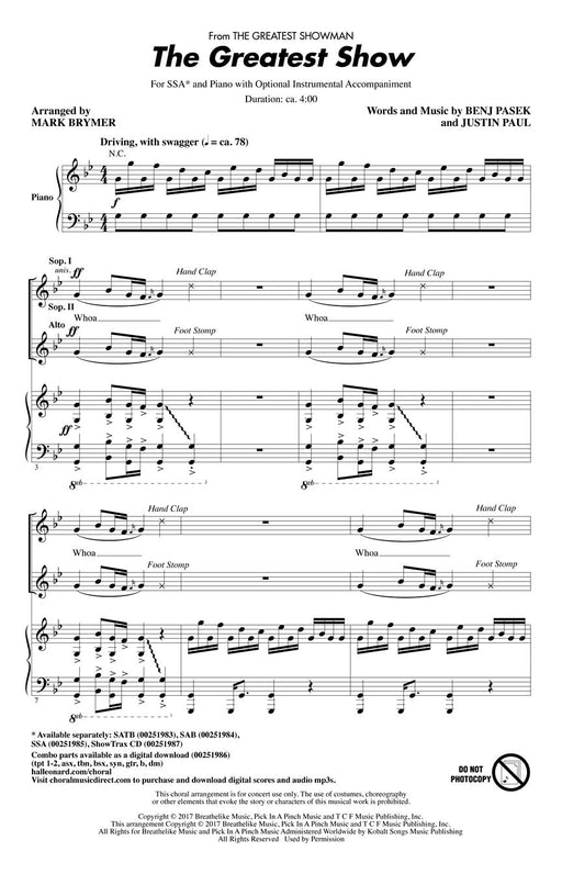 The Greatest Show from The Greatest Showman | 小雅音樂 Hsiaoya Music