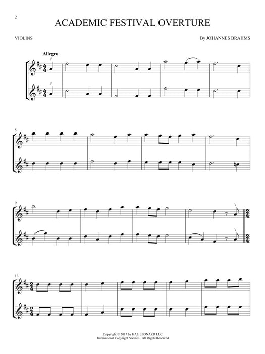 Classical Themes for Two Violins Easy Instrumental Duets 古典 小提琴 二重奏 | 小雅音樂 Hsiaoya Music