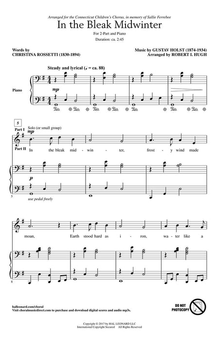 In the Bleak Midwinter 霍爾斯特,古斯塔夫 | 小雅音樂 Hsiaoya Music