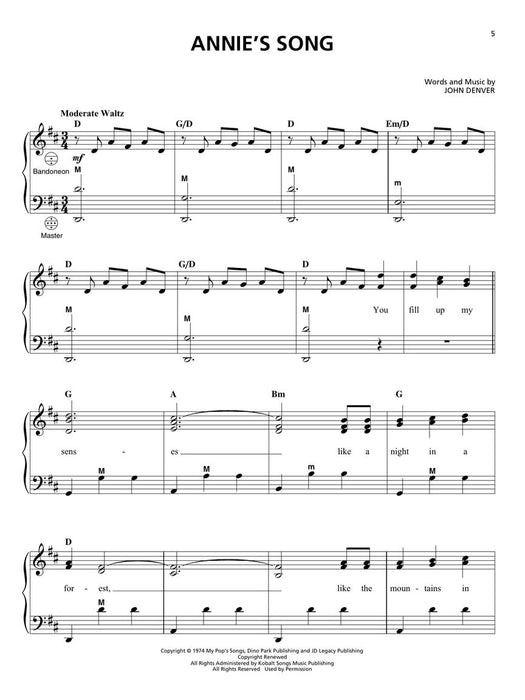 Pop Standards for Accordion Arrangements of 20 Classic Songs | 小雅音樂 Hsiaoya Music