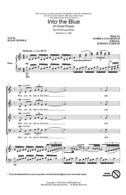 Into the Blue: A Choral Prayer Judith Clurman Choral Series 合唱 合唱 | 小雅音樂 Hsiaoya Music