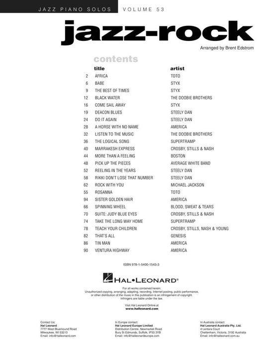 Jazz-Rock Jazz Piano Solos Series Volume 53 爵士音樂 爵士音樂鋼琴 獨奏 | 小雅音樂 Hsiaoya Music