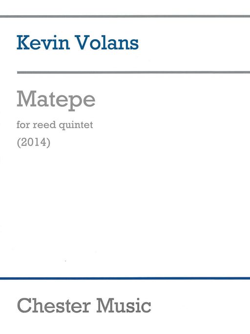 Matepe for Reed Quintet Score and Parts Oboe, Clarinet, Soprano Saxophone, Bass Clarinet, 五重奏 雙簧管 低音單簧管 混和五重奏 | 小雅音樂 Hsiaoya Music