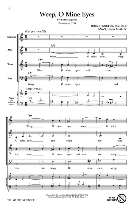 The Madrigal Singer 牧歌 | 小雅音樂 Hsiaoya Music