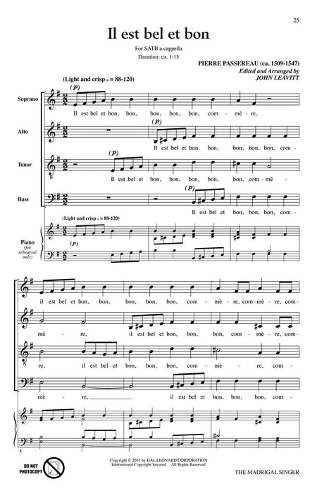 The Madrigal Singer 牧歌 | 小雅音樂 Hsiaoya Music