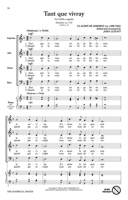 The Madrigal Singer 牧歌 | 小雅音樂 Hsiaoya Music