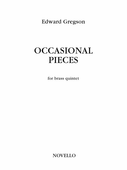 Occassional Pieces for Brass Quintet Score and Parts 五重奏 小品 銅管五重奏 | 小雅音樂 Hsiaoya Music